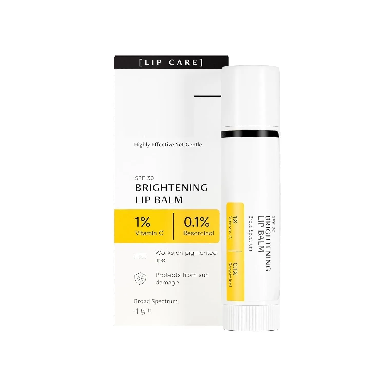 -DEconstruct- Brightening Lip Balm with SPF 30 | For Dark, Pigmented, Dry, Flaky Lips | Brightens Pigmented Lips | Vitamin C for Dark Lips |Lip Balm for Glossy Buttery Soft Pink Lips | unisex - (4 gm)
