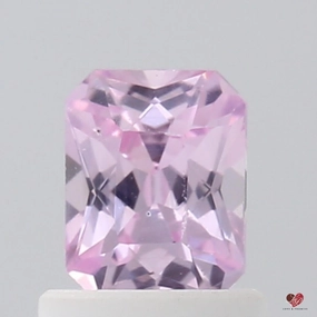0.86cts Radiant Medium Blush Champagne Sapphire