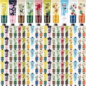 120 Pack Hand Cream Gifts Set for Women Mothers Day Gifts for Mom Mini Lotion Bulk for Dry Cracked Hands, Mini Hand Lotion for Nurse Gifts,bridesmaid Gifts,teacher Appreciation Gifts,10 Styles