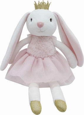 15.7" Easter Bunny Stuffed Animals, Princess Stuffed Bunny, Cute Plush Toy Rabbit Easter Decoration Birthday Gift for Boys and Girls, Pink