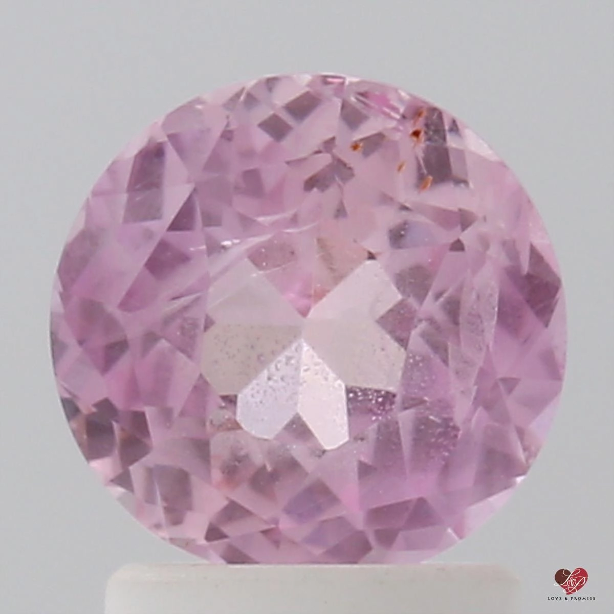 1.93cts Round Rose Raspberry Peach Sapphire
