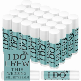 24 Pcs Bachelorette Lip Balm I Do Crew Wedding Party Gifts Bachelorette Lip Balm Gift Wedding Favors for Party Guest Supplies(Green)