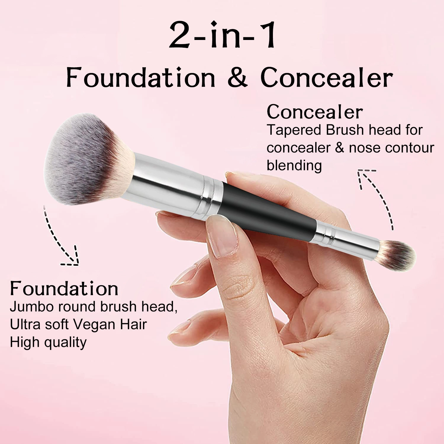 【MB25】Dual-ended Foundation Brush