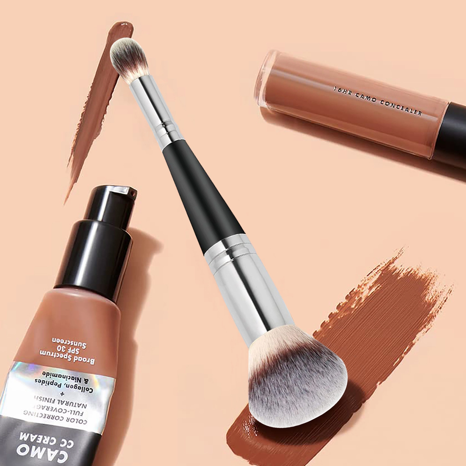 【MB25】Dual-ended Foundation Brush