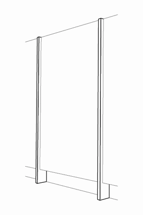 A.S.Helsingo for METOD Blush Rose Spacer panel for base cabinet