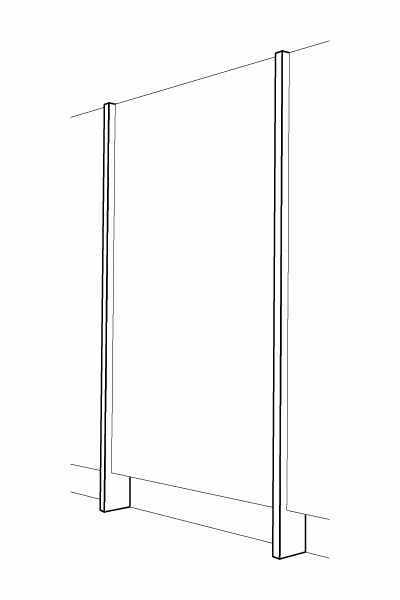 A.S.Helsingo for METOD Blush Rose Spacer panel for base cabinet