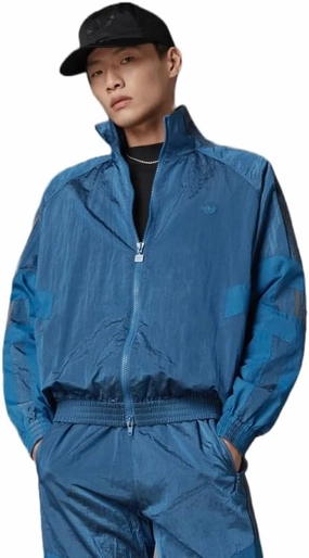adidas Originals MEN’S BLUE VERSION BB BLOCKED TRACK JACKET, CORE BLUE, 2XL