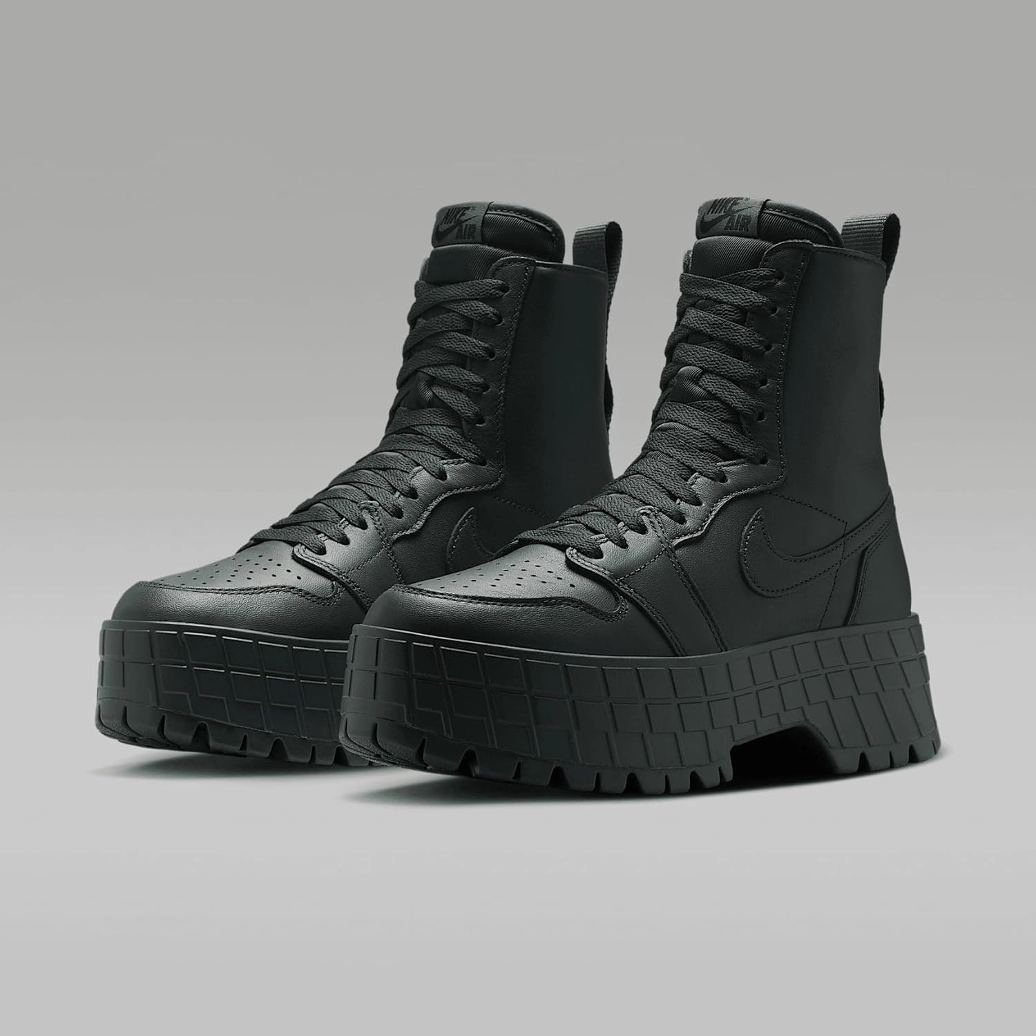 Air Jordan 1 Brooklyn Women's Boots (FJ5737-300, Deepest Green/Deepest Green/Black)