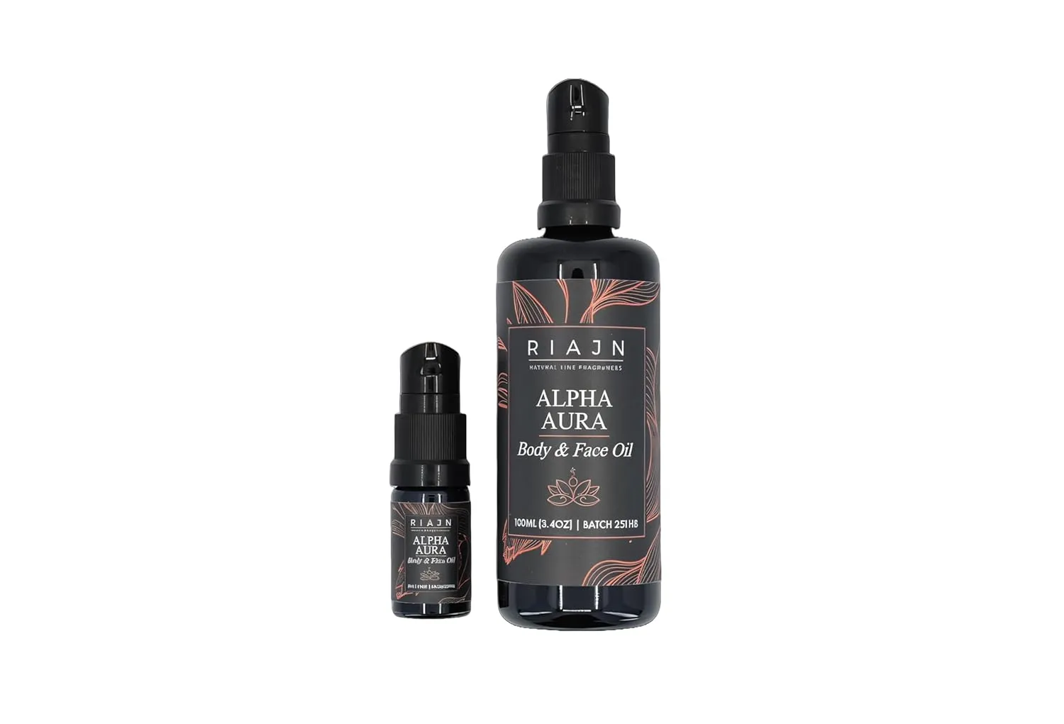 Alpha Aura Body & Face Oil | Skin-Hydrating, Anti-Aging Moisturizer | Ultra-Light Formula | Modern Fougere Scent | All-Natural Ingredients | On-The-Go Skincare | 5 or 100 mL (100 mL)