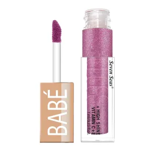Babe Glittery Lip Gloss With High Shine Lip Color For Glossy Look |Lightweight Non Sticky Lip shiner For Moisturizing Lips (Hot Pink)
