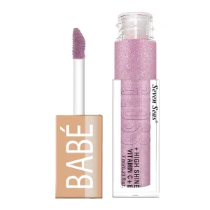 Babe Glittery Lip Gloss With High Shine Lip Color For Glossy Look |Lightweight Non Sticky Lip shiner For Moisturizing Lips (Pink)
