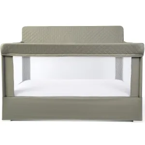 Baby Delight Lunaire Full Size Crib & Playard | Breathable Mesh Baby Crib | Tool-Free Assembly Baby Bed | 100% GOTS Certified Organic Cotton Fabric | Organic Sage