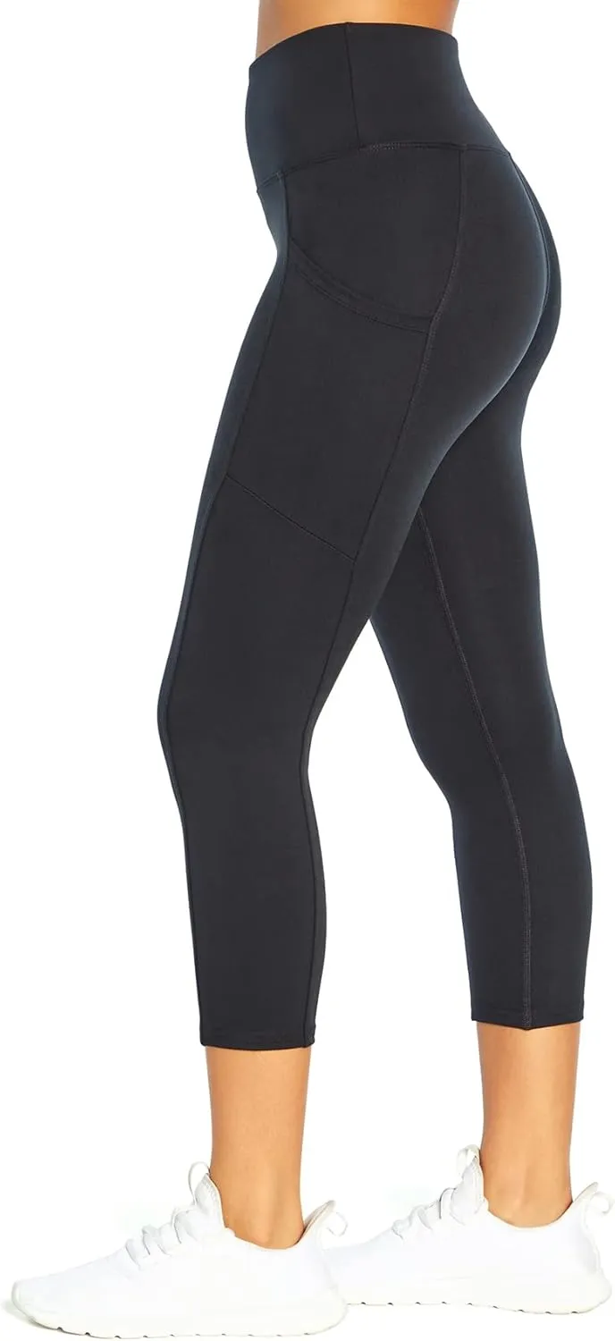 Balance Collection Women's Easy Eclipse High Rise Pocket Capri Legging