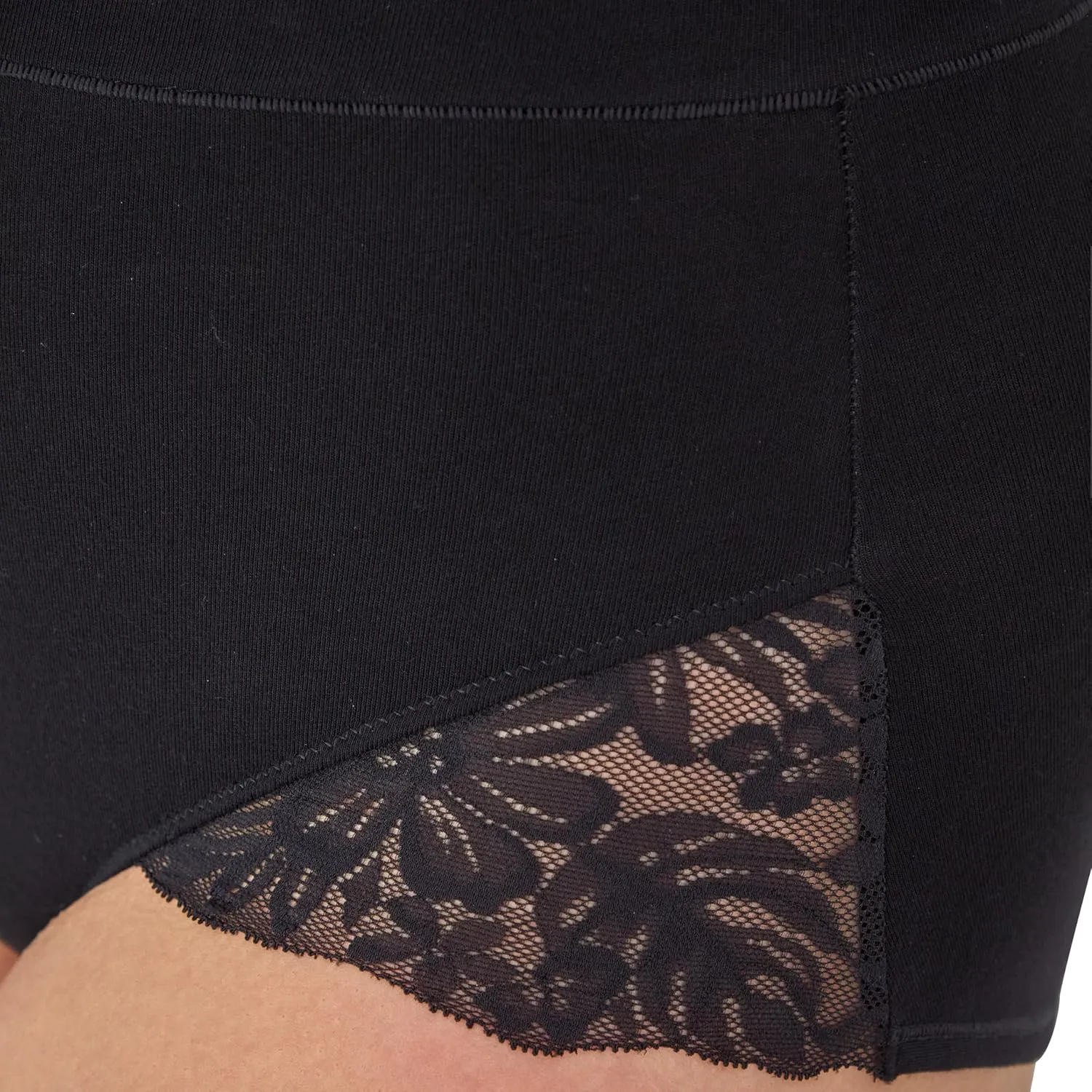 Bali Women's Breathe Lace Shaping Brief, Breathable Modal Firm Control Shapewear Panty, 2-Pack