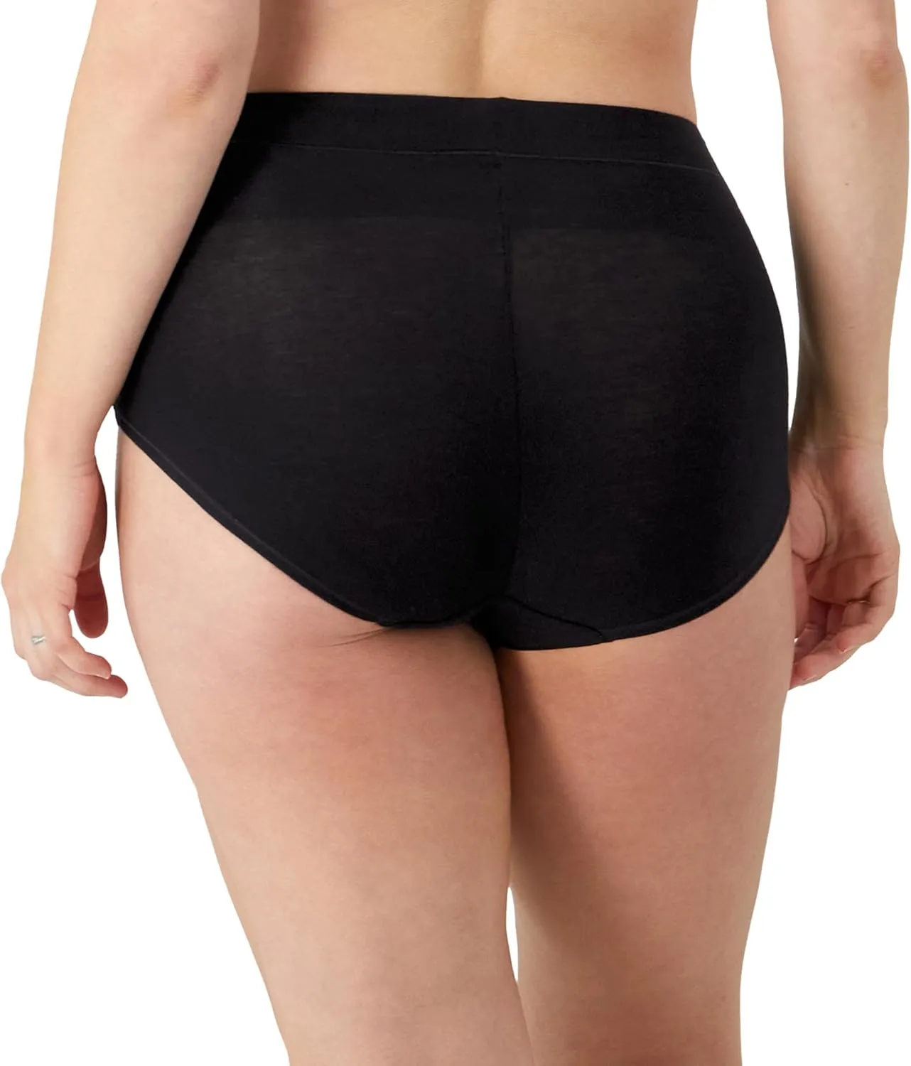 Bali Women's Breathe Lace Shaping Brief, Breathable Modal Firm Control Shapewear Panty, 2-Pack