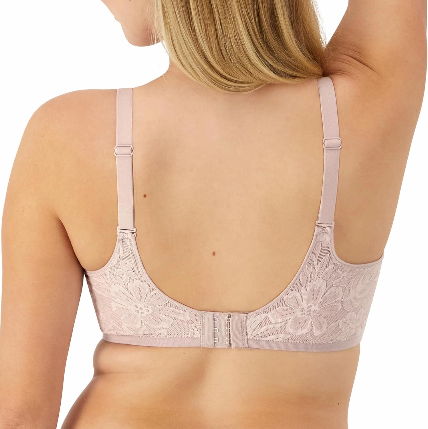 Bali Women's Breathe Lace Underwire Bra, Breathable 2-Ply Modal Bra, Convertible Straps