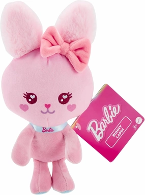 Barbie Stuffed Animal, 7-inch Pet Bunny Plushie with Glitter Collar
