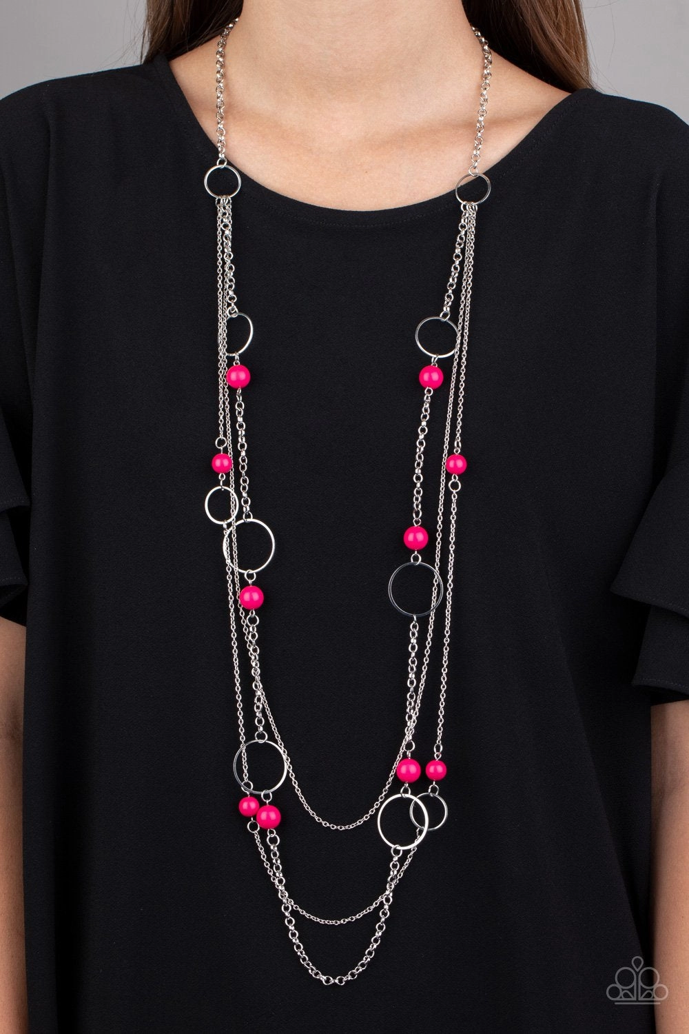 Beachside Babe - Pink Necklace