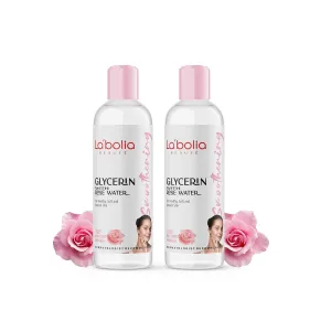 Beauty Glycerin with Rose Water for Hydrating and Nourishing Skin | Face and Body Moisturizer (100g, 2) 100g x 2 Pack, Rose Scent