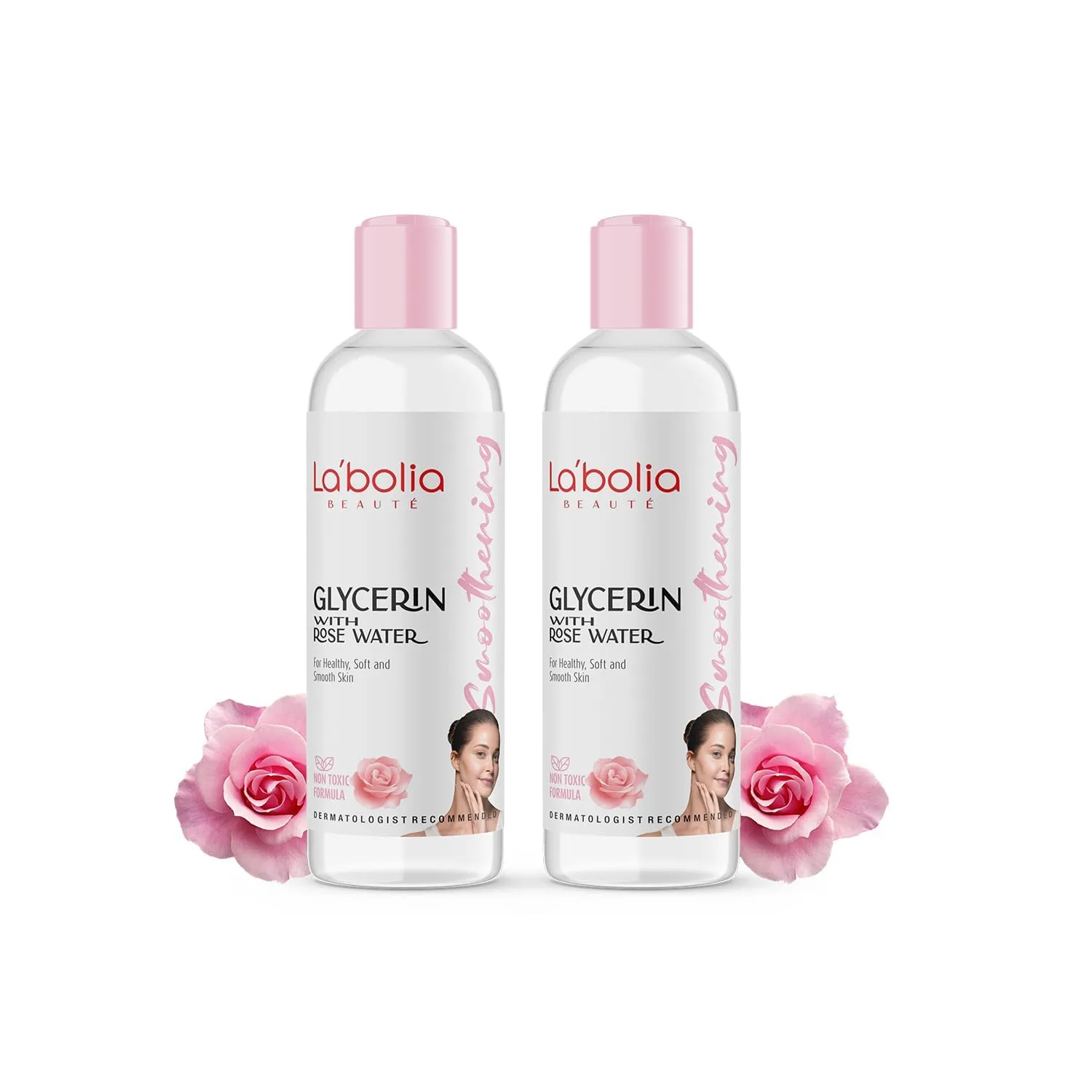 Beauty Glycerin with Rose Water for Hydrating and Nourishing Skin | Face and Body Moisturizer (100g, 2) 100g x 2 Pack, Rose Scent