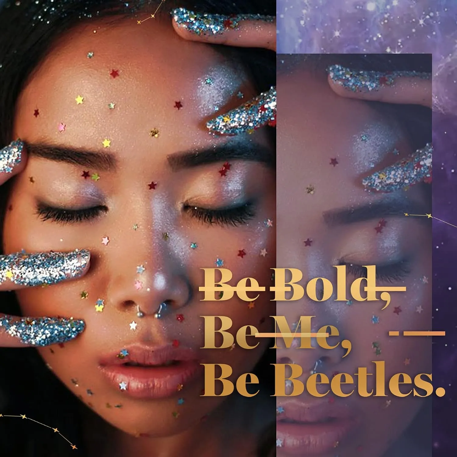 Beetles 20 Colors Gel Nail Polish Set, Navy Blue Burgundy Black Gel Polish 23Pcs Celestial Collection Deep Color Nail polish with Base Top Coat Soak off UV LED Gifts for Women