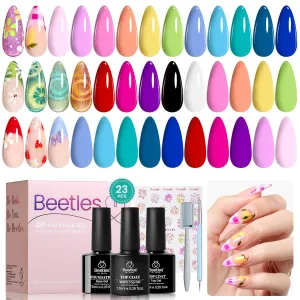 Beetles Summer Gel Nail Polish, 45 Colors Cat Eye Gel Polish Bright Pink Blue White Black Green Purple Pastel Gel Polish