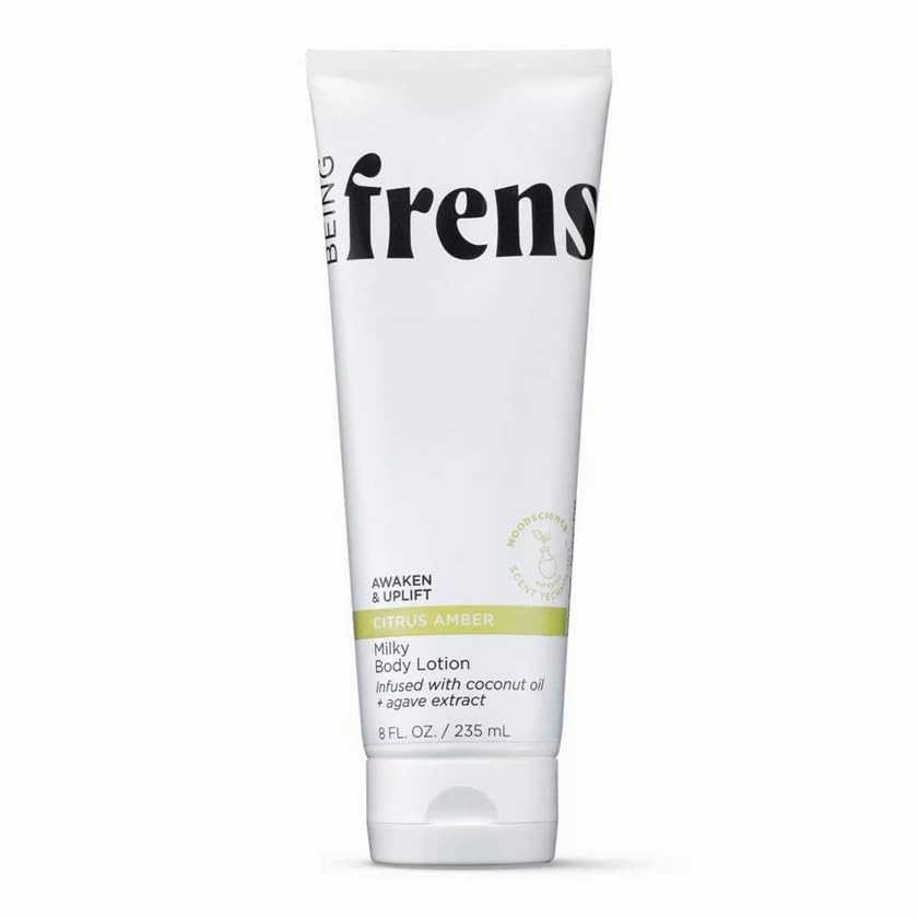 Being Frenshe Milky Hydrating Lotion for Dry Skin with Coconut Oil Floral Citrus Amber ~ (8 Fl Oz) ~ (1 Pack)