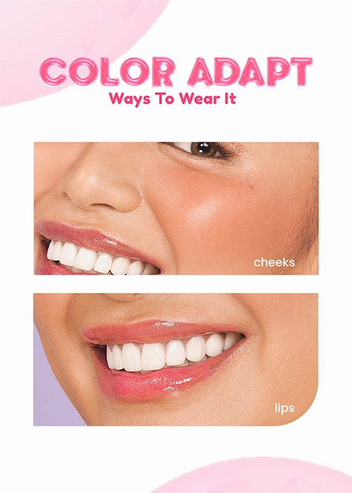 blk cosmetics color adapting lip and cheek oil peach