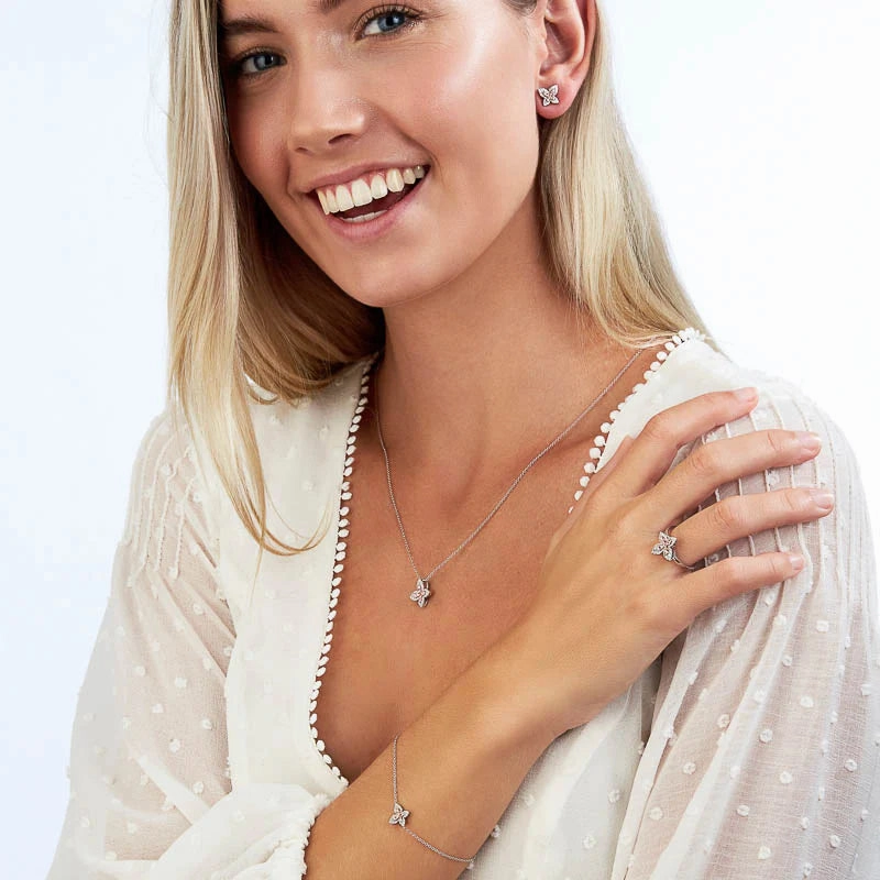 Blush Iria Bracelet with pink diamonds from the Argyle mine and White Diamonds