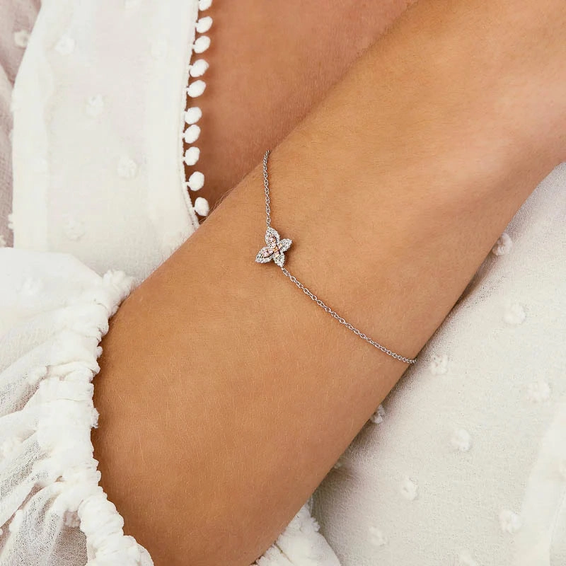 Blush Iria Bracelet with pink diamonds from the Argyle mine and White Diamonds