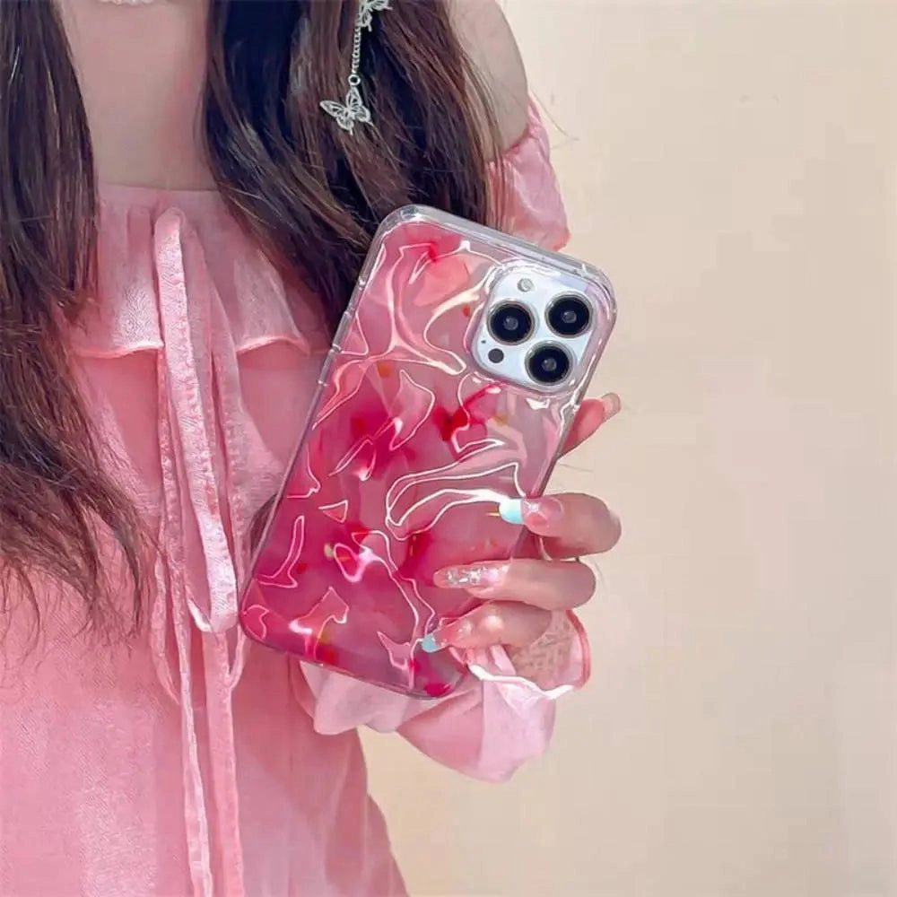 Blush Petal Glossy Phone Case