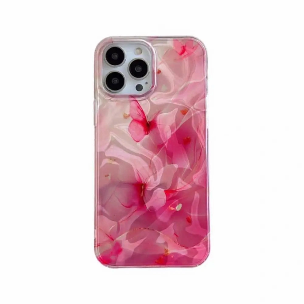 Blush Petal Glossy Phone Case