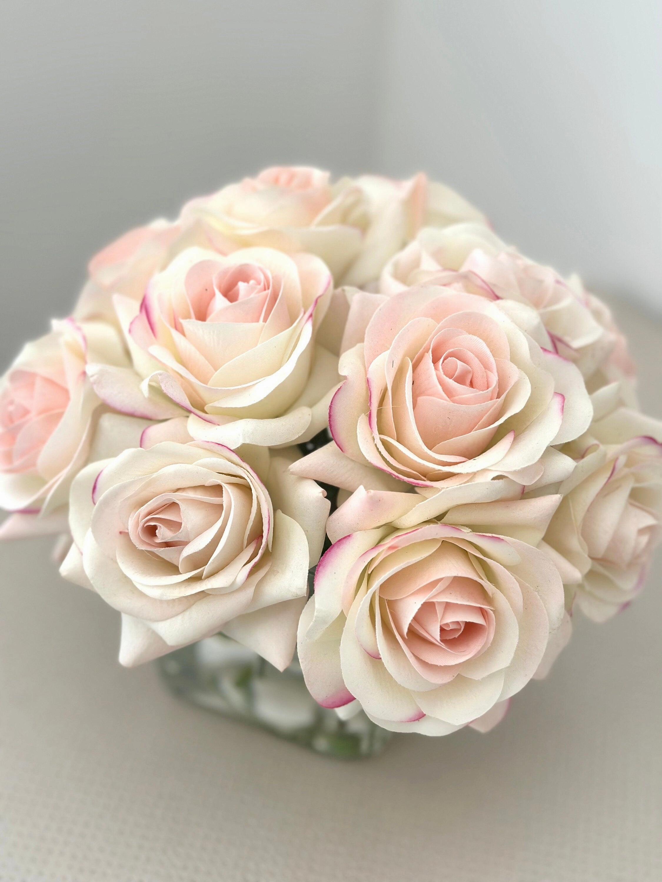 Blush Real Touch Rose Arrangement