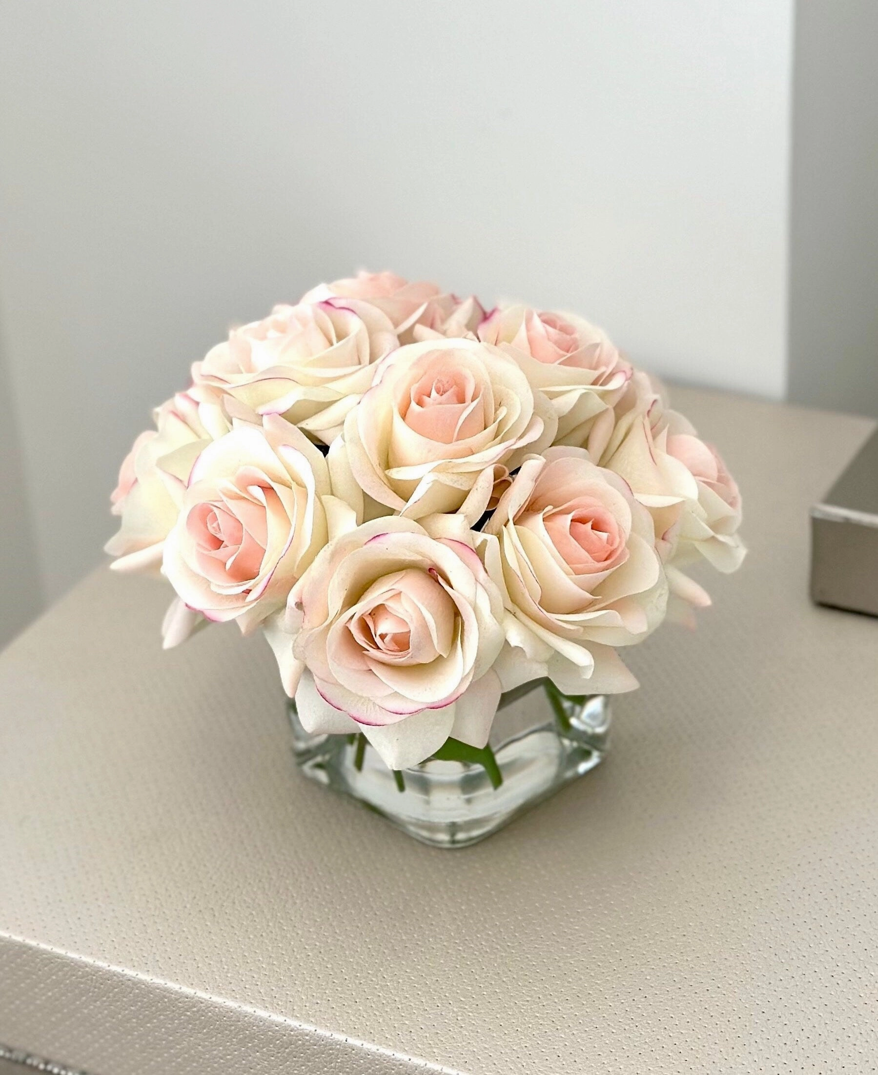 Blush Real Touch Rose Arrangement