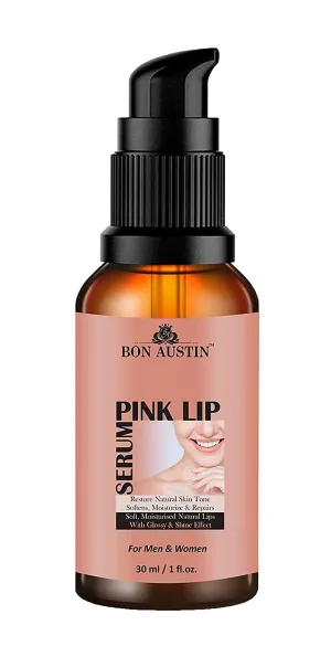 Bon Aust Premium Pink Lip Serum Oil - For Soft and Glossy Lips(30 ml)