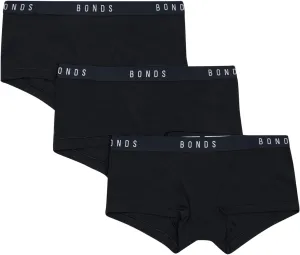 Bonds Women's Underwear Boy Shorts Pack, Luxe Originals Boyfit Panties, Cotton/Modal-Blend Underwear, 3-Pack