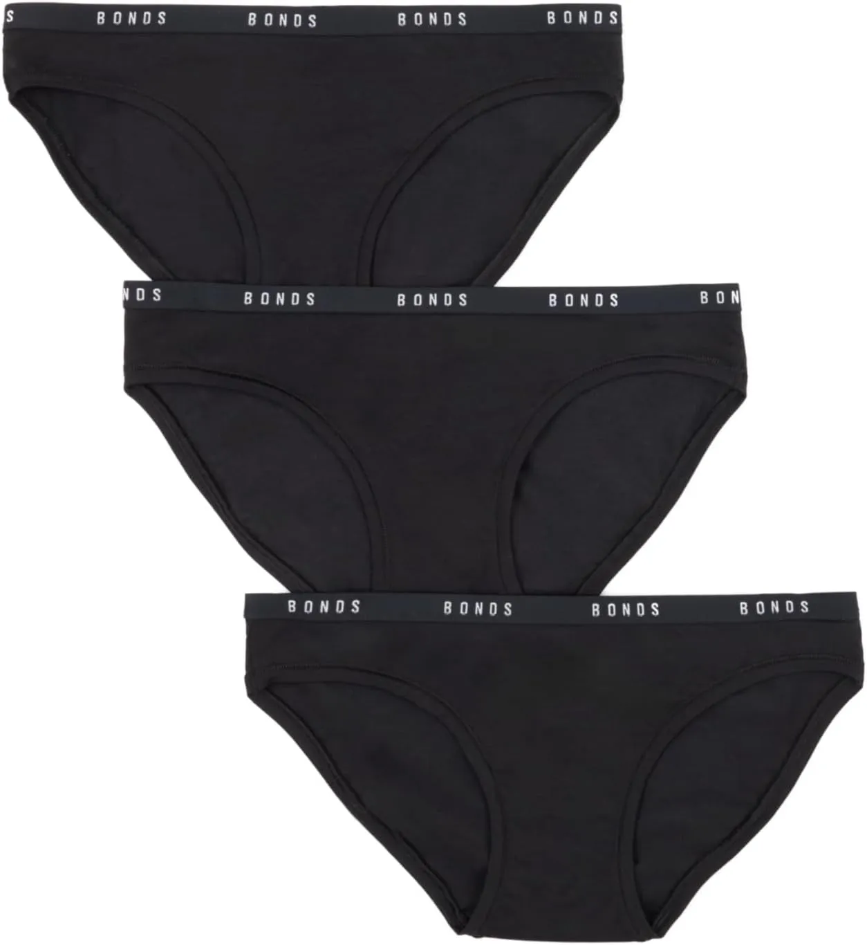 Bonds Women's Underwear Hipster Pack, Luxe Originals Hipster Panties for Women, Cotton/Modal-blend Underwear, 3-pack