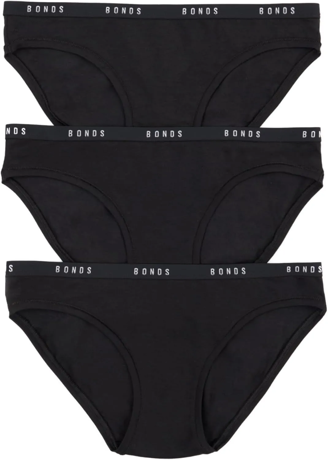 Bonds Women's Underwear Hipster Pack, Luxe Originals Hipster Panties for Women, Cotton/Modal-blend Underwear, 3-pack