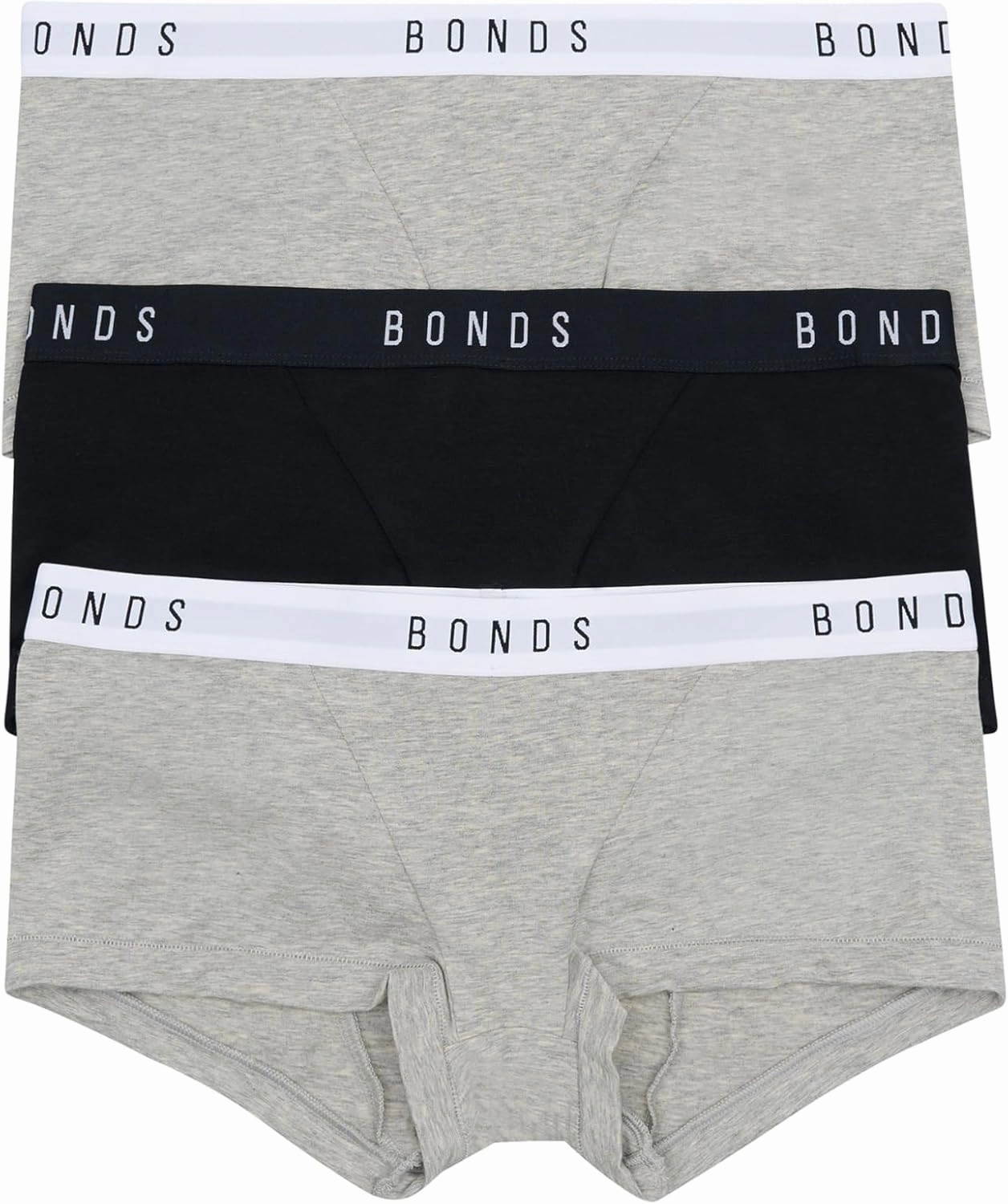 Bonds Women's Underwear Boy Shorts Pack, Luxe Originals Boyfit Panties, Cotton/Modal-Blend Underwear, 3-Pack