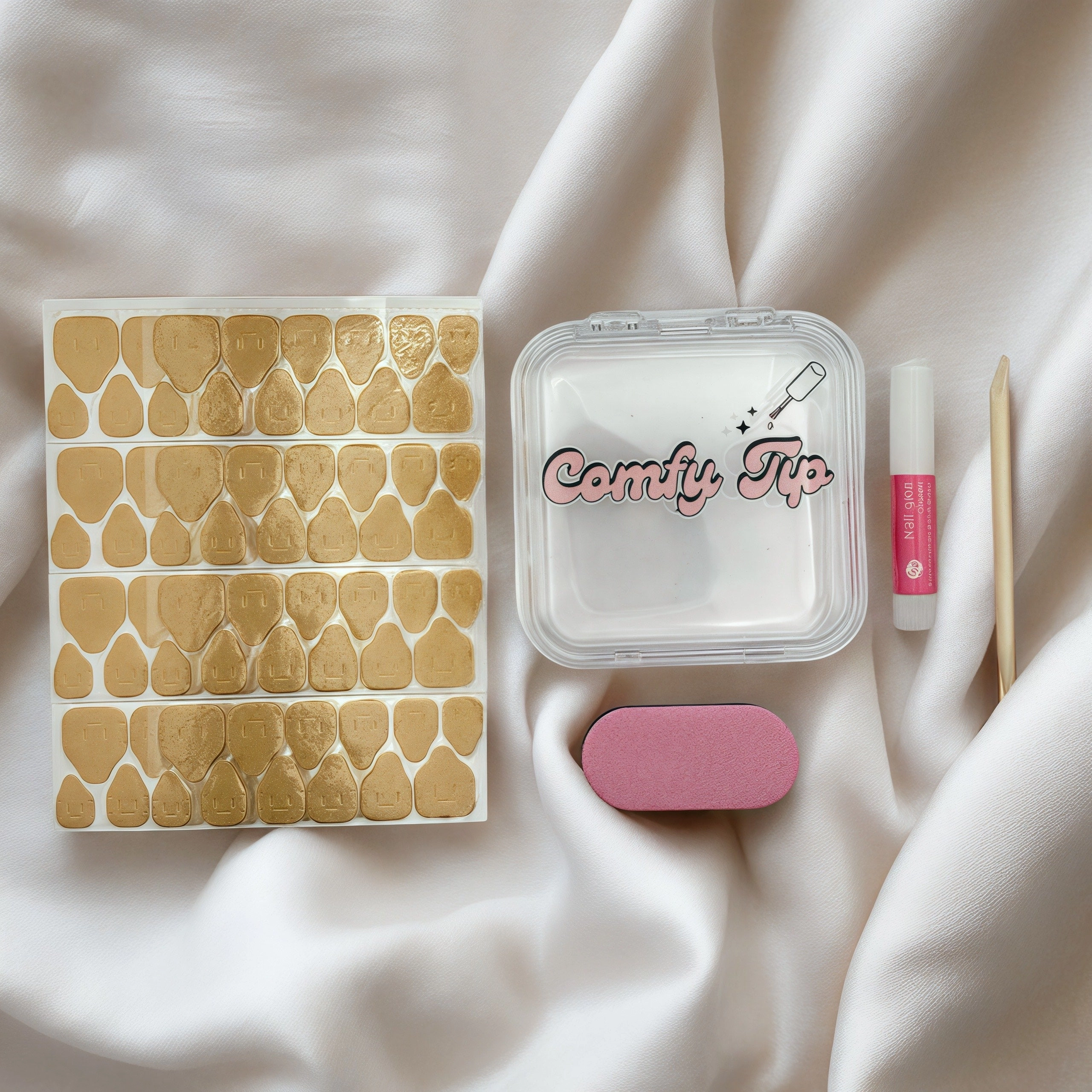 BUBBLE BLUSH-PRESS ON NAILS