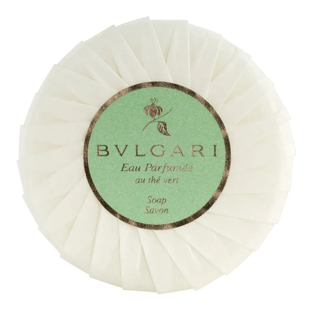 Bvlgari/Bulgari Au the Vert (Green Tea) Pleated Soap - 50 Grams