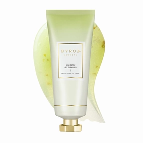 BYROE Kiwi Gel Cleanser | Foaming Face Wash with AHA and BHA | Exfoliating Salicylic Acid to Help Prevent Breakouts | Balance Redness, Blackheads and Clogged Pores | Vegan, 65 ML