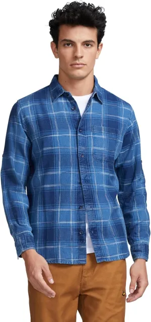 Caterpillar Men’s Foundation Indigo Convertible Long-Sleeve Shirt