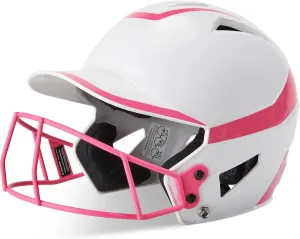 CHAMPRO Rise Pro Girls Softball Batting Helmet with Face Guard - Youth and Adult Sizes in Several Colors - Girls Softball Helmets - Bio Fresh/DRI-Gear Pad Liner