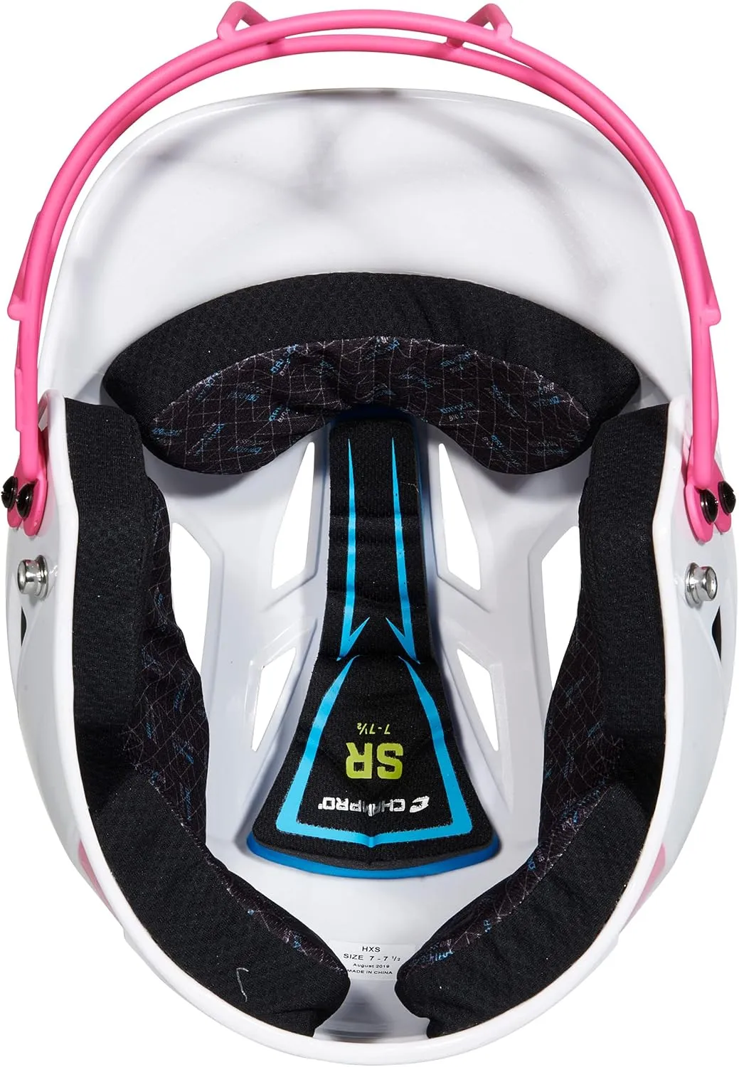 CHAMPRO Rise Pro Girls Softball Batting Helmet with Face Guard - Youth and Adult Sizes in Several Colors - Girls Softball Helmets - Bio Fresh/DRI-Gear Pad Liner