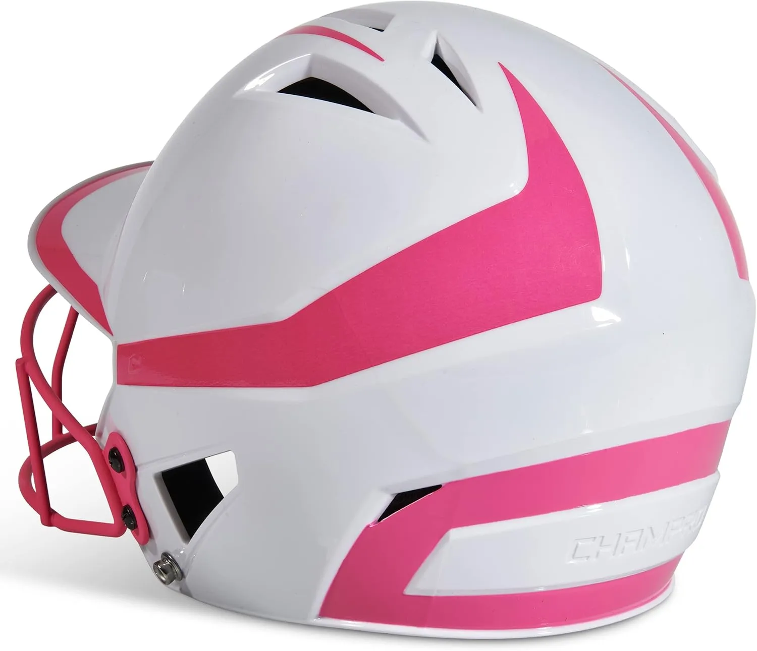 CHAMPRO Rise Pro Girls Softball Batting Helmet with Face Guard - Youth and Adult Sizes in Several Colors - Girls Softball Helmets - Bio Fresh/DRI-Gear Pad Liner