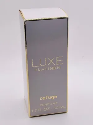 Charlotte Russe Luxe Platinum Perfume Spray 1.7 Ounce Full Size - White With Gold Trim Box