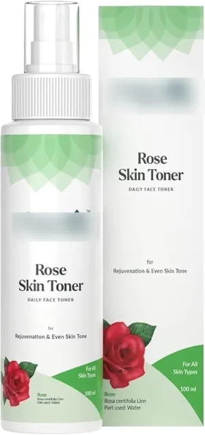 Chelss Rose Skin Toner for Skin Rejuvenation & Even Skin Tone | Ideal for Men & Women | with Rose Water | for All Skin Types | 100ml