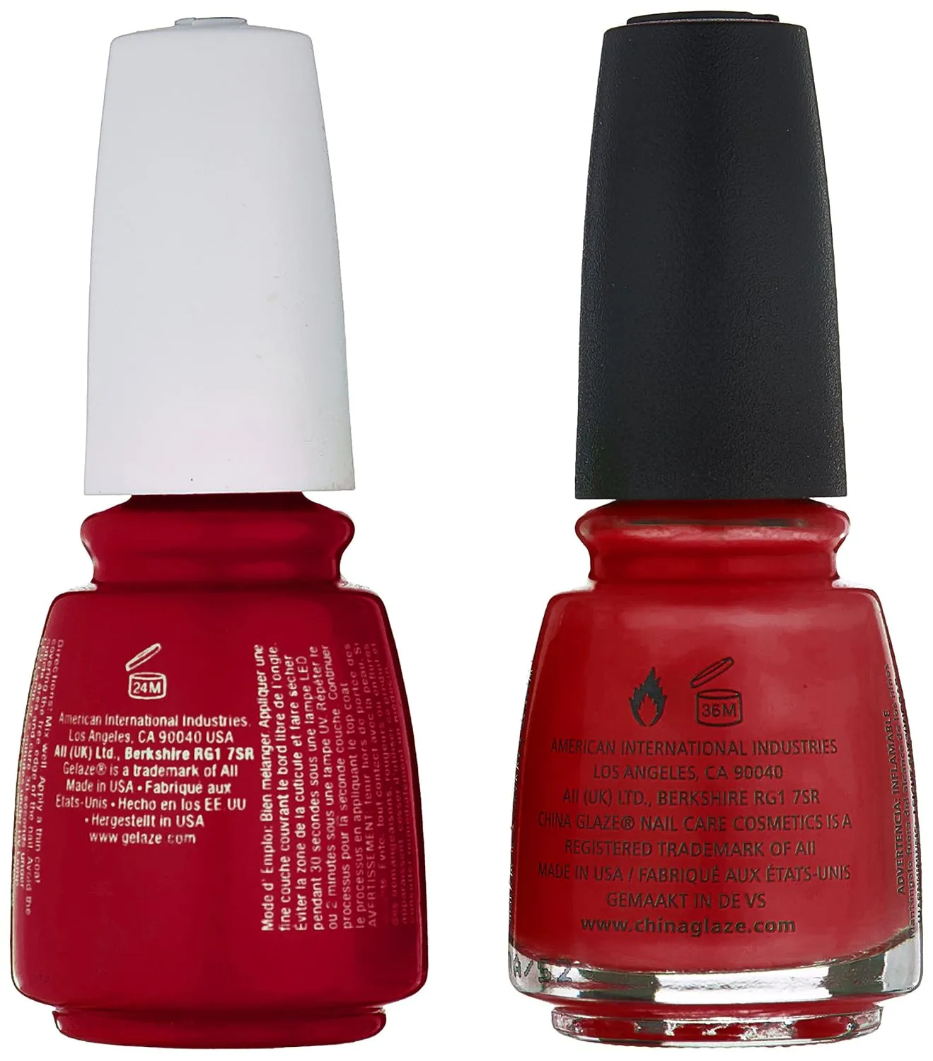 China Glaze Gelaze Tips and Toes Nail Polish, 108 Degrees, 2 Count