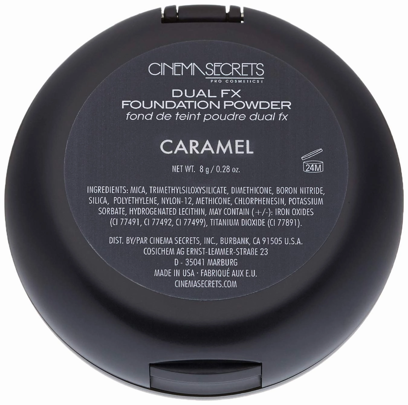 CINEMA SECRETS Pro Cosmetics Dual Fx Foundation Powder, Caramel